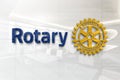 Rotary on glossy office wall realistic texture