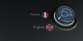 Translator Rotary Knob English French