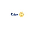 Rotary logo editorial illustrative on white background