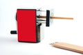 Rotary Pencil Sharpener. Royalty Free Stock Photo