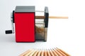 Rotary Pencil Sharpener Royalty Free Stock Photo