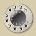 Rotary phone dial Royalty Free Stock Photo