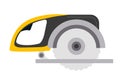 Rotary saw flat vector illustration Royalty Free Stock Photo