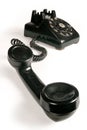 Rotary telephone off the hook Royalty Free Stock Photo