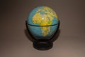 Rotatable world globe map Royalty Free Stock Photo