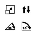 Rotate Arrow, Turn. Simple Related Vector Icons Royalty Free Stock Photo
