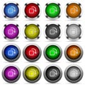 Rotate element glossy button set Royalty Free Stock Photo