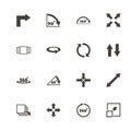 Rotate - Flat Vector Icons Royalty Free Stock Photo