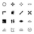 Rotate icon - Expand to any size - Change to any colour. Perfect Flat Vector Contains such Icons as arrow, move, tool Royalty Free Stock Photo