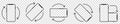 Rotate mobile phone icon set in line style