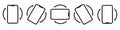 Rotate Mobile phone icon set