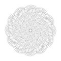 Rotate Radiant Reverie coloring book mandala page for kdp book interior