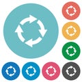 Rotate right flat icons