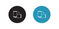 Rotate Smartphone Icon Vector in Flat Style. Change Screen Orientation Symbol Image