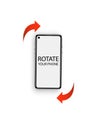Rotate smartphone. Rotate Mobile phone. Device rotation symbol. Vector