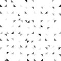 ROTATE TRIANGLE IN SQUARE GRID. SEAMLESS GEOMETRIC PATTERN VECTOR