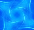 Swirly wavy abstract lines design, blue background image