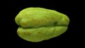 Rotating Chayote on Black Background 03B Looping
