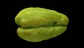 Rotating Chayote on Transparent Background 04C Looping with Alpha Channel