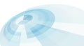 Rotating circles of translucent light blue elements on a white. Tech vector pattern Royalty Free Stock Photo