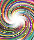 Rotating color radial rays Royalty Free Stock Photo