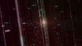Rotating digital space with virtual reality of numbers and columns, seamless loop. Animation. Concept of informational Royalty Free Stock Photo