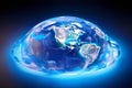 rotating earth hologram a slowly rotating holographic earth with