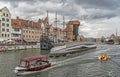 a rotating footbridge connecting the long seashore with the northern tip of the granary island in gdaÃâsk