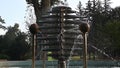 Rotating fountain in Prague Stromovka park