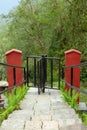 Rotating gate along the trail in Nepal.