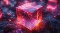 Rotating Geometric Cube - Seamless Loop 3D Animation