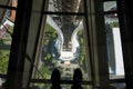 Rotating Glass Floor Atop the Space Needle in Seattle Washington