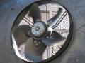 Rotating metal fan