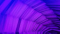 Rotating three-dimensional line. Animation. Three-dimensional structural lines are twisted into loop. Abstract animation Royalty Free Stock Photo