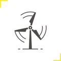 Rotating windmill icon