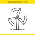 Rotating windmill linear icon
