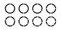 Rotation arrows in circular motion. Circle arrow combinations. Set of circular infographics. Graphic diagram. Design