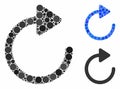 Rotation Composition Icon of Round Dots