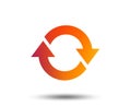 Rotation icon. Repeat symbol. Refresh sign. Royalty Free Stock Photo