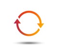 Rotation icon. Repeat symbol. Refresh sign. Royalty Free Stock Photo