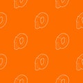 Rotation loop pattern vector orange Royalty Free Stock Photo