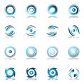 Rotation movement. Design elements. Royalty Free Stock Photo