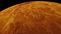 Rotation of the planet Venus, computer generated. 3d rendering of realistic background. Elements of this image are