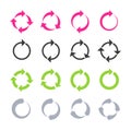 Rotation, reload, refresh, circle, cycle arrow sig Royalty Free Stock Photo