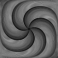 Rotation swirl torsion movement. Lines texture