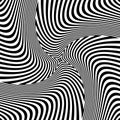 Rotation torsion illusion. Abstract op art design.