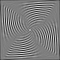 Rotation twisting movement illusion in abstract op art design Royalty Free Stock Photo