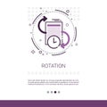 Rotation Update Application Process Web Banner With Copy Space