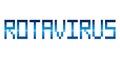 Rotavirus pixel art word Royalty Free Stock Photo