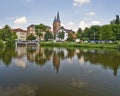 Rote Spitzen towers, Altenburg, Germany Royalty Free Stock Photo